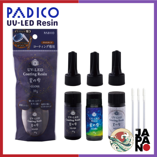 เรซิ่นเคลือบป้องกันชิ้นงานสำหรับโมเดล/ฟิกเกอร์ 30 ก. PADICO UV-LED Resin ผลิตในประเทศญี่ปุ่น