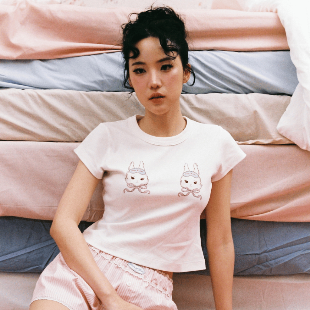 Bunny Honey Baby Tee เสื้อครอปกระต่าย