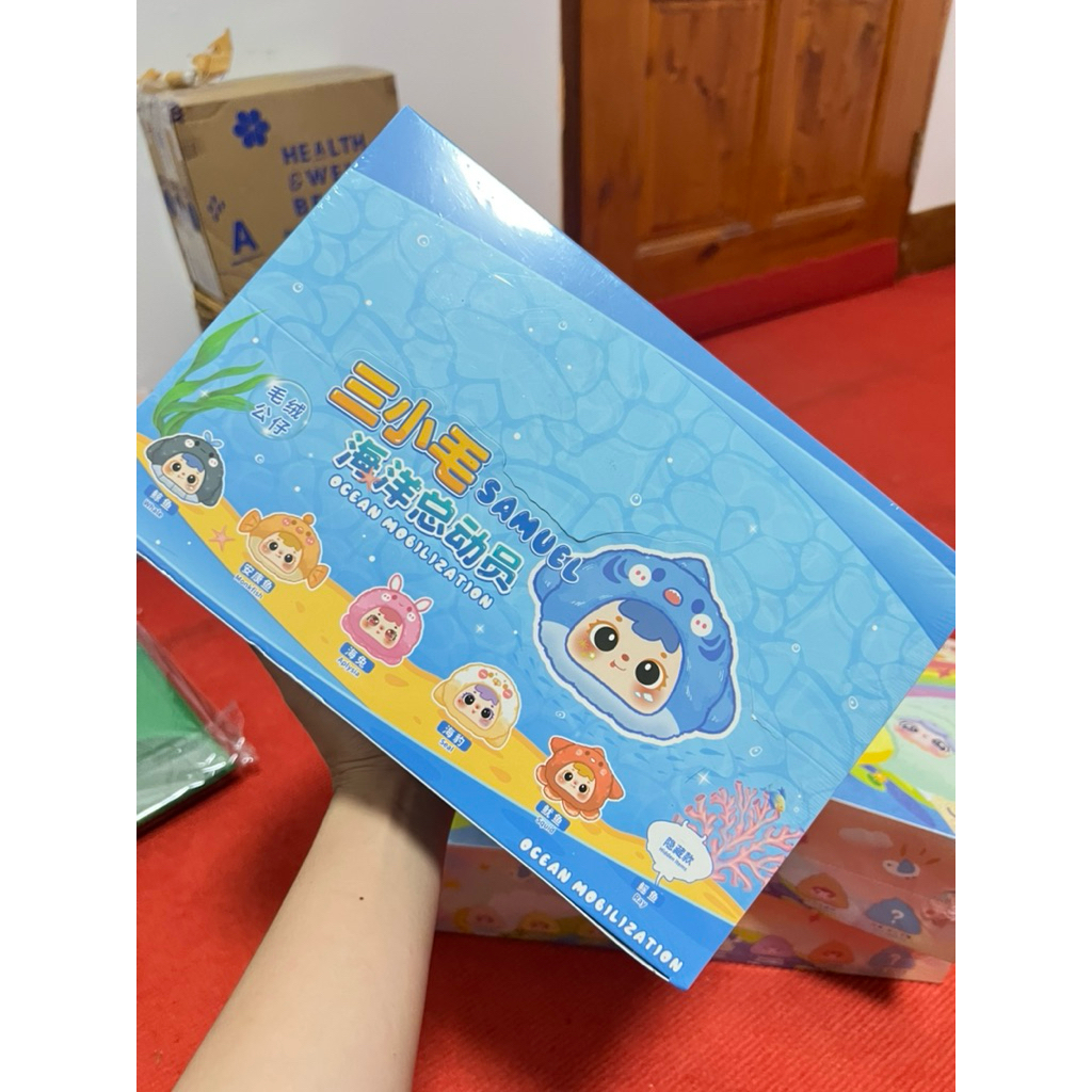 (ยก box พร้อมส่งในไทย)✨ใช้โค๊ดแฟชั่นลด20-30%✨Samuel Ocean พวงกุญแจแฟชั่นสัตว์ทะเลขนาดเล็ก(6จุ่ม)