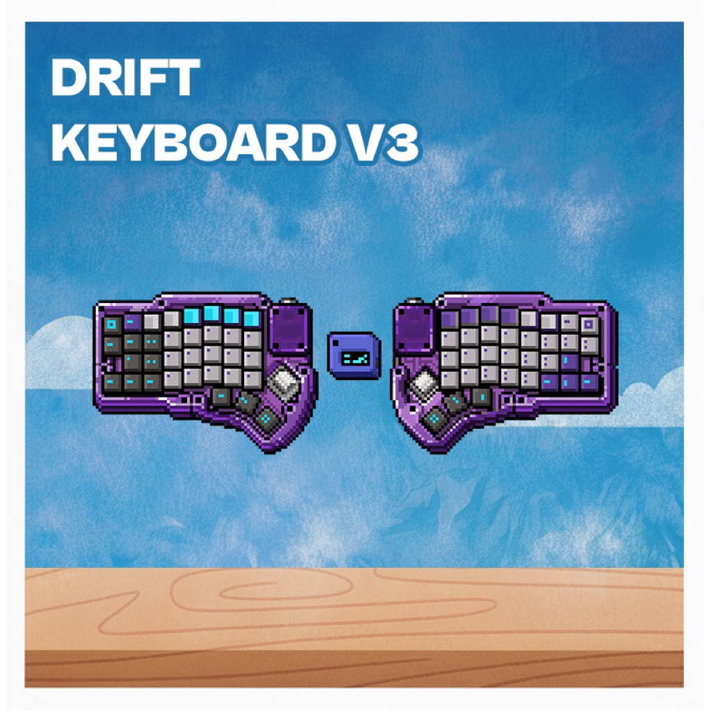 Drift Keyboard V3 by Timception (Split Keyboard) - Customize Your Own Split Keyboard