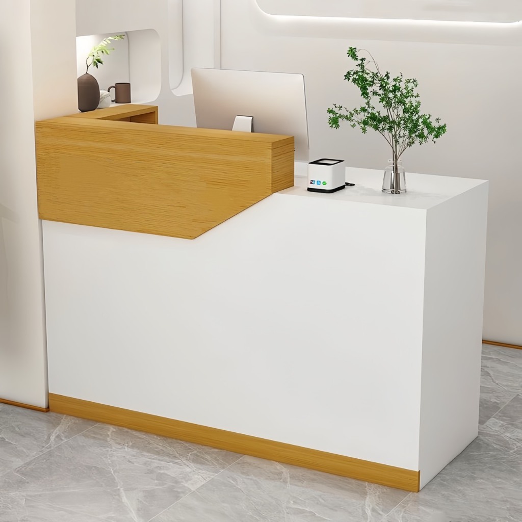 Counter Bar โต๊ะแคชเชียร์ เคาน์เตอร์คิดเงินมีลิ้นชัก ร้านเสริมสวย ติดตั้งง่าย แข็งแรง