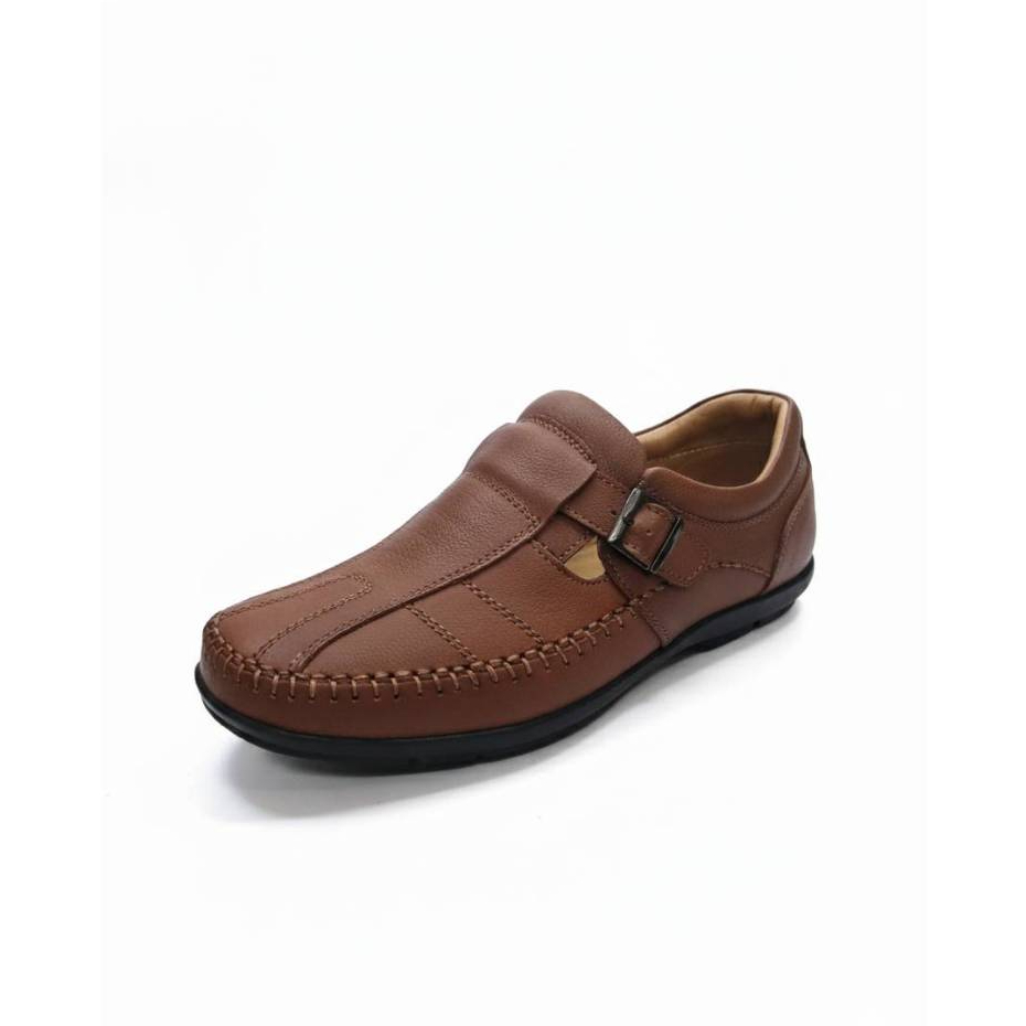 HEAVY SHOES รองเท้าหนังแบบสวมรุ่น PC3980  มี 2 สี