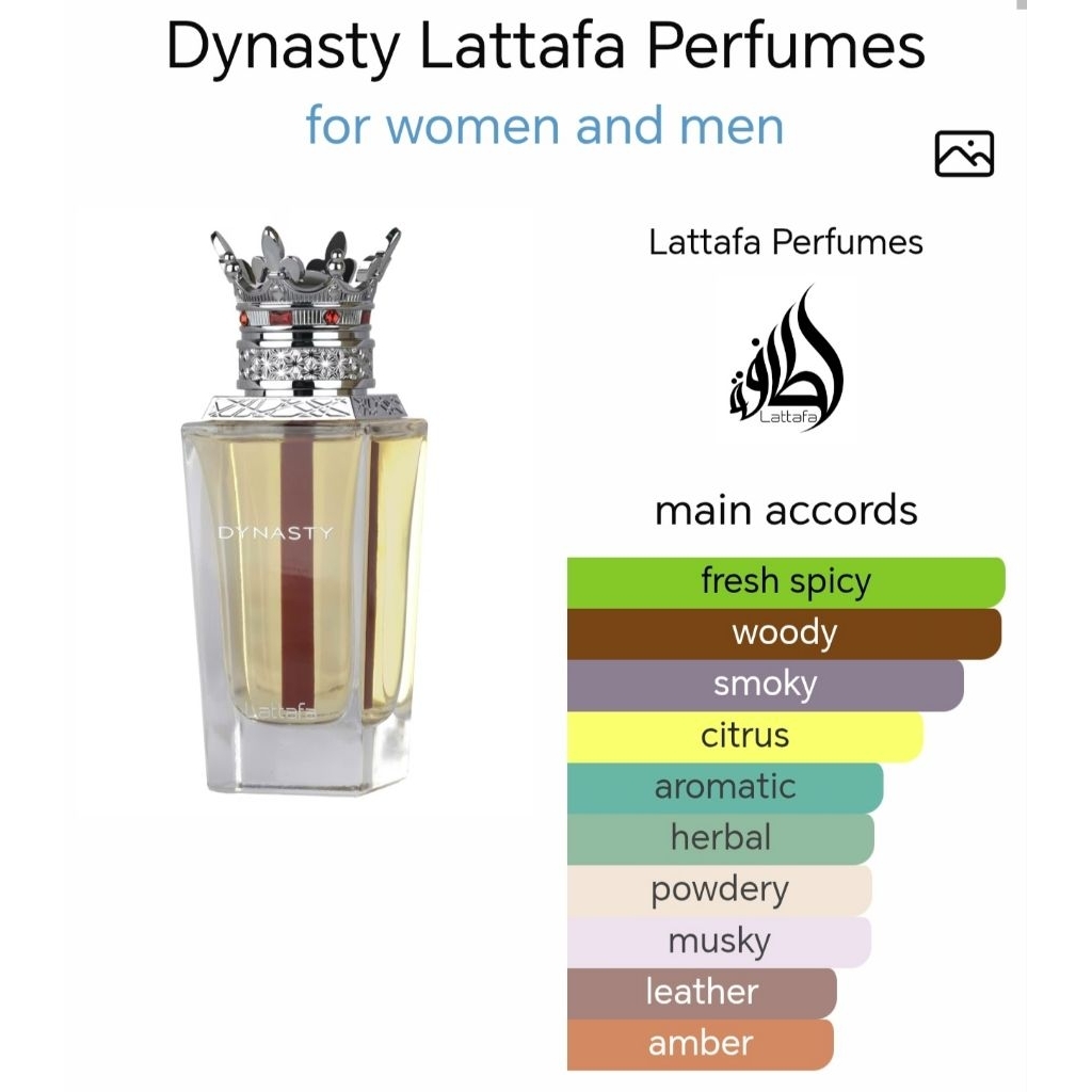 Dynasty lattafa perfume by lattafa an original arabic perfume