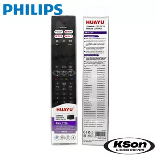 รีโมททีวี ฟิลิปส์ ใช้กับสมารท์ทีวี ฟิลิปส์ไ้ด้ทุกรุ่น Universal PHILIPS Smart TV Remote Control รุ่น RM-L1760