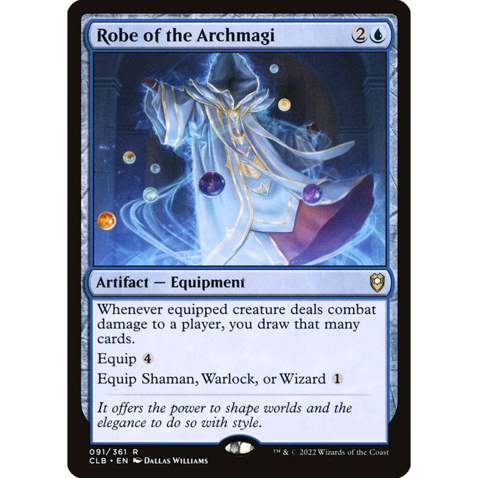 [Commander Legends: Battle for Baldur's Gate] - [CLB] - (R) -[Robe of the Archmagi] -  [2022]