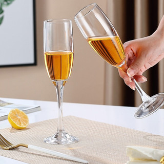พร้อมส่ง แก้วแชมเปญใส CHAMPAGNE แก้วไวน์ขาว สวยหรูหรา ขนาด185 ml