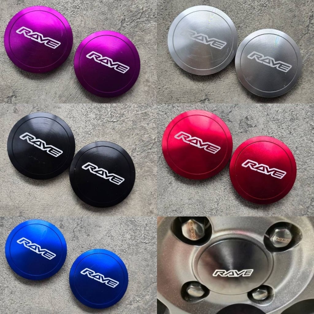ฝาครอบดุม ขนาด 60 mm สำหรับ​ล้อแม็กซ์​ งานอลูมิเนียม​ ชุด 1 คู่