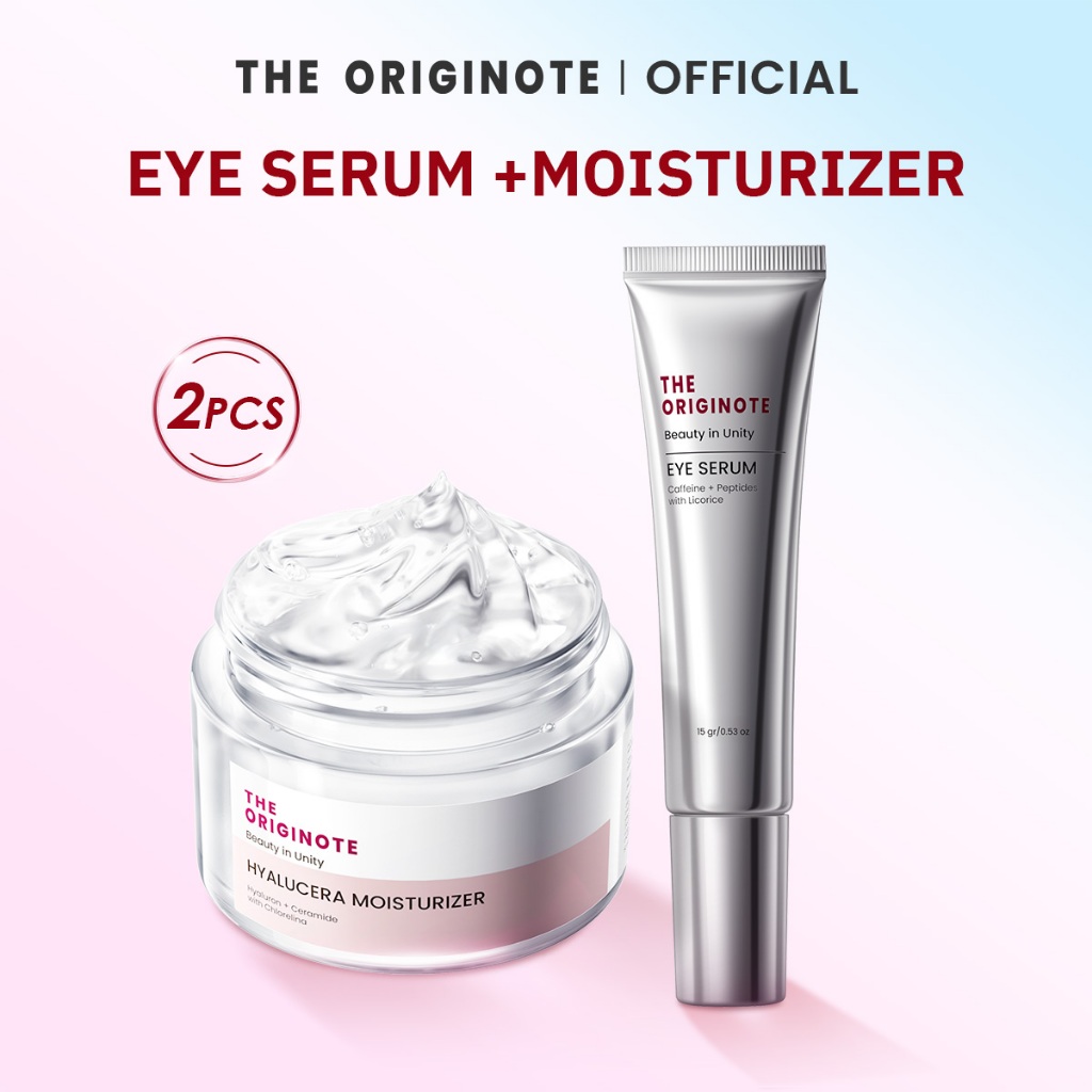 [เเพ็คเกจคู่ใหม่]The Originote Hyalucera Moisturizer + Eye Cream เติมความชุ่มชื้นให้ผิวหน้า +ลดรอยคล้ำใต้ตา