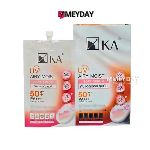 ( ยกกล่อง 6 ซอง ) Ka Uv Airy Moist Soft Serum Spf50+ Pa++++  เค.เอ. ยูวี แอร์รี่ มอยส์ ซอฟท์ เซรั่ม เอสพีเอฟ 50+