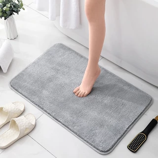 พรมเช็ดเท้า พรมห้องน้ํา ห้องครัว พรมห้องนอน ซับน้ำได้ดี 40X60cm คุณภาพดี สีไม่ตก พร้อมส่ง