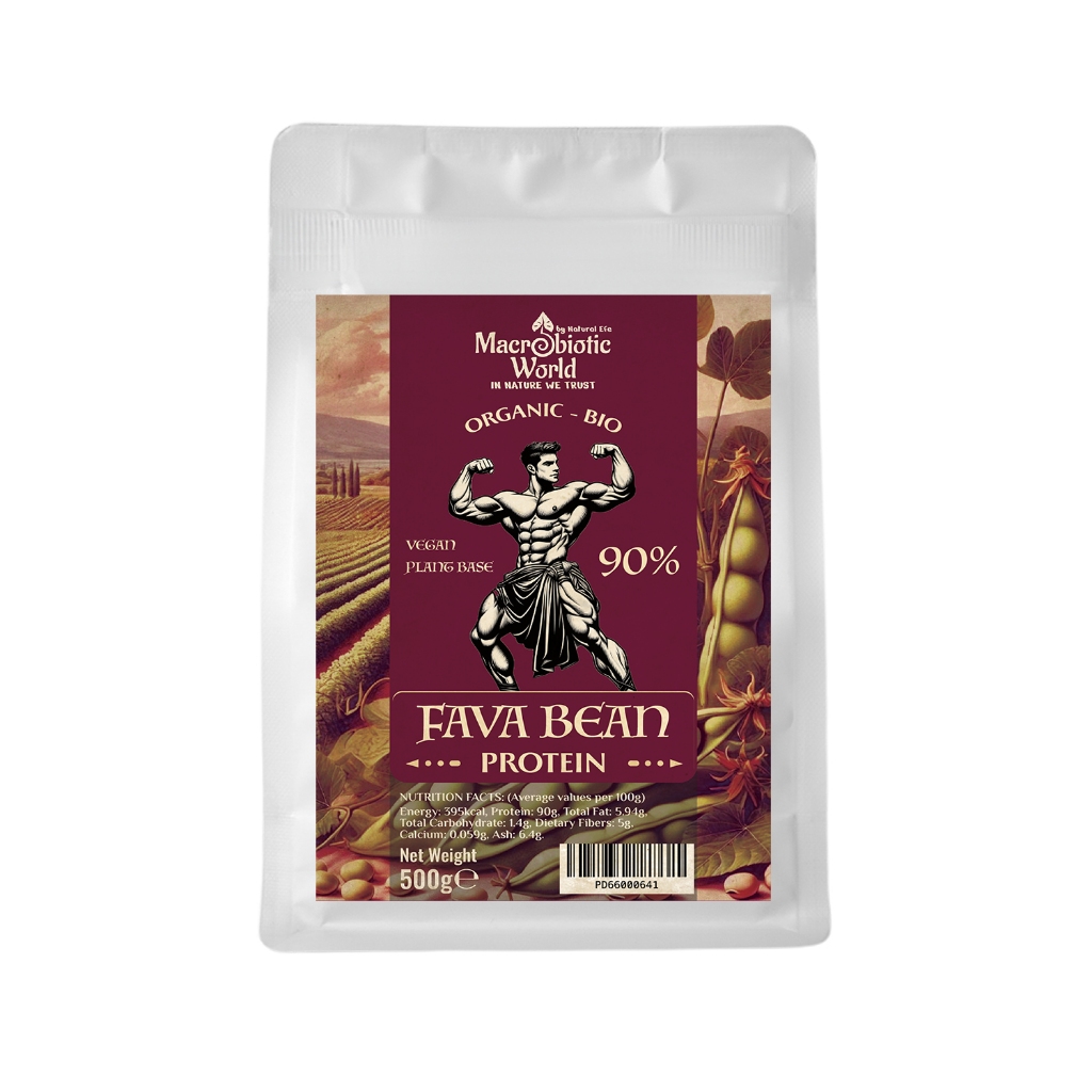 Organic/Bio Fava Bean Protein  โปรตีนถั่วฟาวา 500g