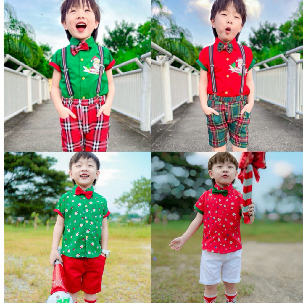 📌ร้านส่งไว🎄⛄️รวมรุ่นชุดคริสมาสลูกชาย🧑‍🎄พร้อมส่ง🎉⛄️🎄