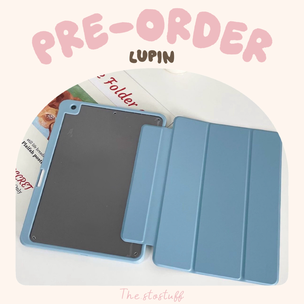 [ Pre-order ] lupin - เคสหลังใสถอดปกได้ เคสสีล้วน | the.stostuff