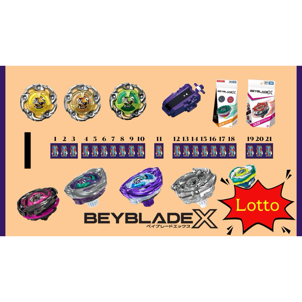 (‼️LOTTO) BEYBLADE X LOTTERY แถว I by ibyou.shop ของแท้ทั้งหมด