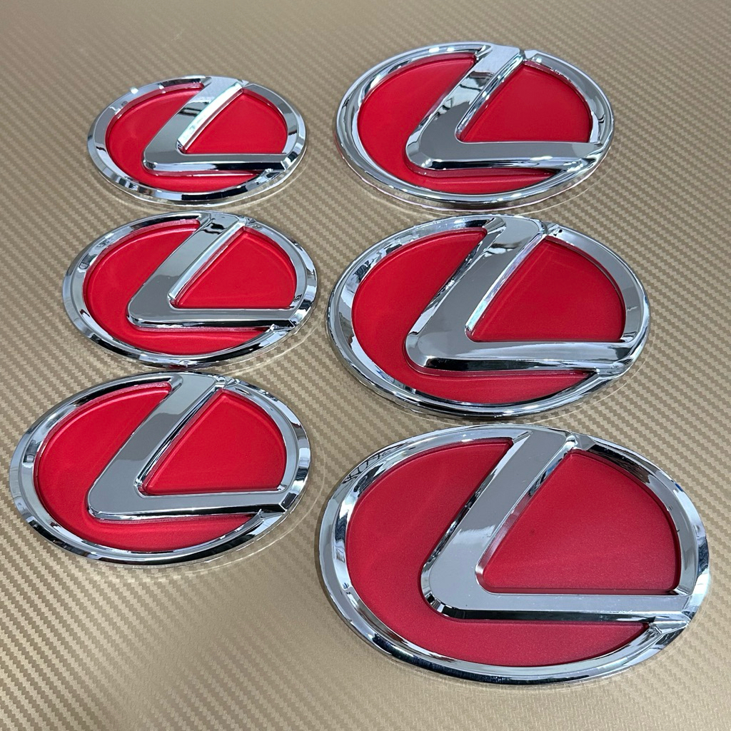 โลโก้* LEXUS  พื้นสีแดง ราคาต่อชิ้น