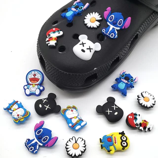 ตัวติดรองเท้า Pvc ตัวการ์ตูน สำหรับตกแต่ง Diy รองเท้าหัวโต ติดง่าย น่ารัก