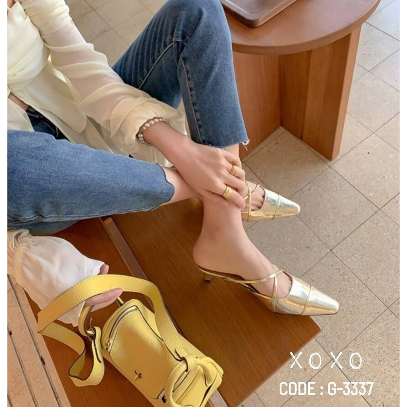 SALE 99 B =งดเปลี่ยน คืนนะจร้า X สวม ส้นเข็ม หน้าวี ใส่แล้วขาเรียวยาว