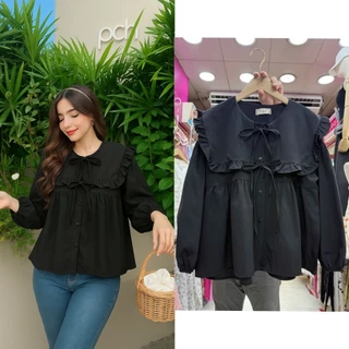 เสื้อคอบัวกระดุมหน้าอกหน้าผ้า44​ นิ้ว​ ยาว​ 23นิ้ว​​ ราคา209บาท​ เหมาะอกจริง​ 32-40นิ้ว