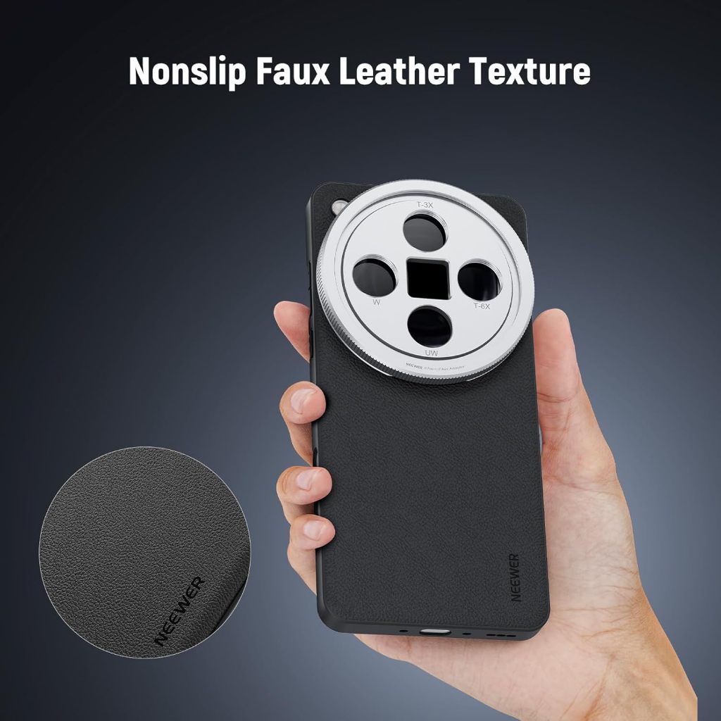 NEEWER Case OPPO Find X8 Ultra เคสใส่เลนส์เกลียว 17mm + อแดปเตอร์ใส่ฟิลเตอร์ 67mm (ชาร์จไร้สายได้) - รูปที่ 5