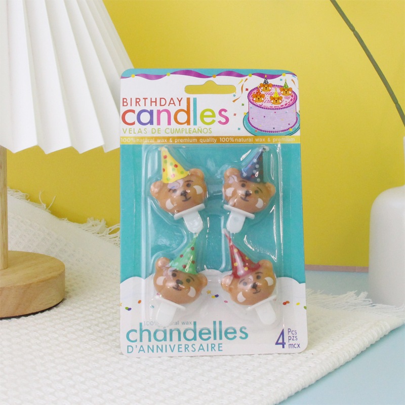 เทียนวันเกิด เทียนเค้ก ลายหมี Happy Birthday - รูปที่ 2