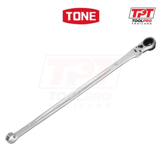 TONE ประแจแหวนฟรีข้างปากตาย หัวพับได้, Extra Long Flex Head Ratchet Spanner (RMA-)