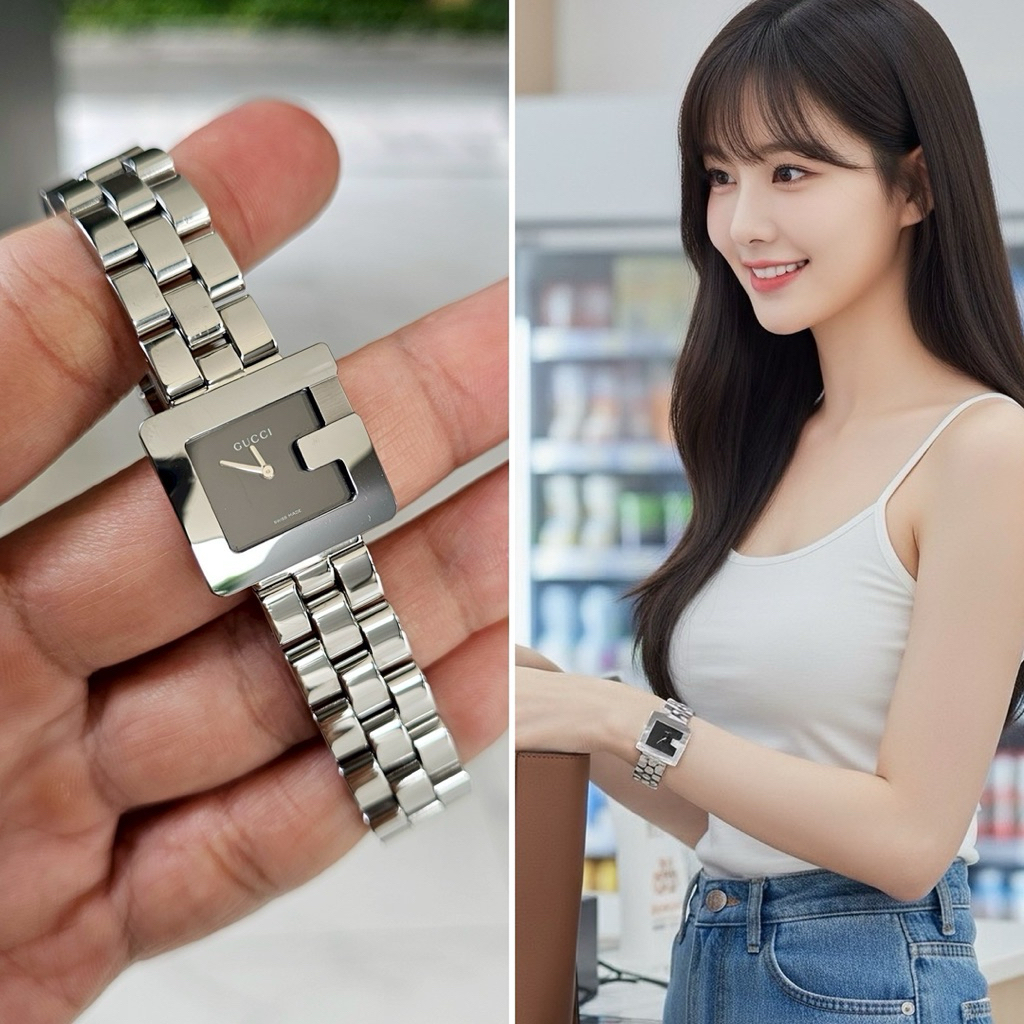 👑ผ่อน 0%👑มือสอง✅ นาฬิกาข้อมือ 110 Series G-Frame Square 3600l G✩CCI