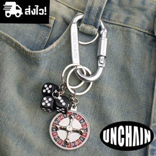 🔥 พวงกุญแจ Roulette พร้อมส่ง ห้อยกระเป๋า/กางเกง (หมุนได้)