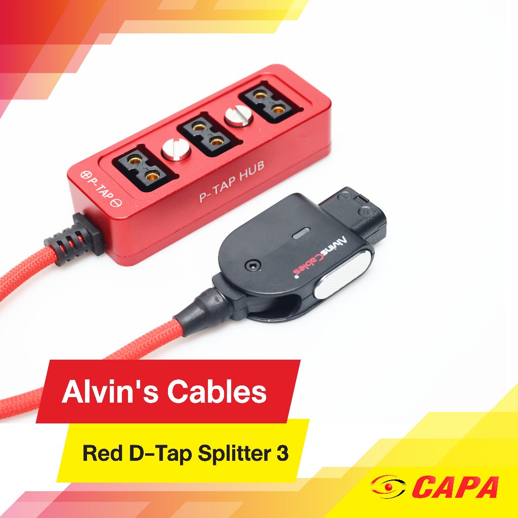 Alvin's Cables D-tap Splitter Cable D-tap Male to 3 Port