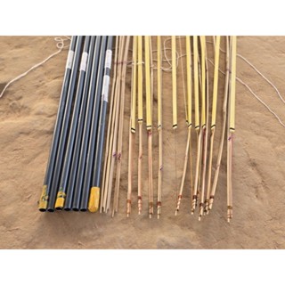 สนูว่าวมีให้เลือกหลายขนาด พร้อมคันติดตั้งใบพร้อมใช้งาน