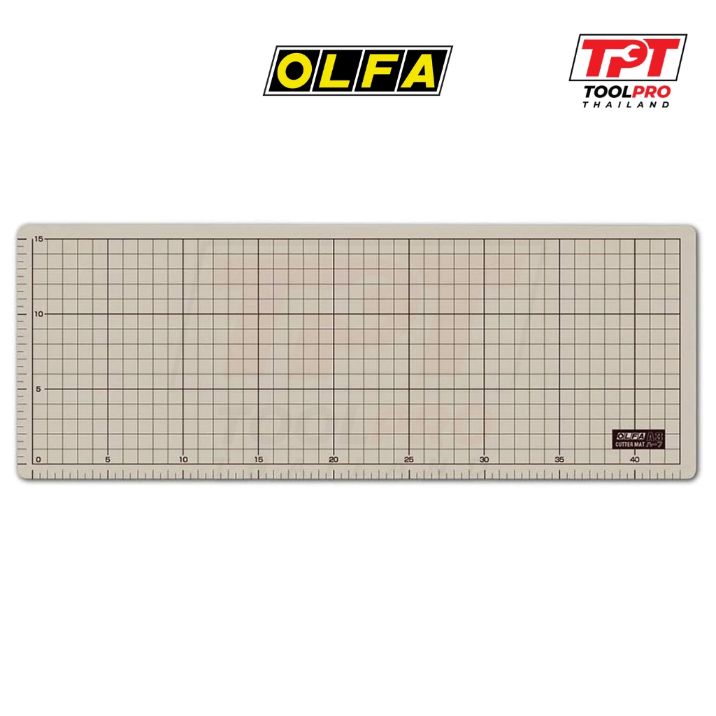 OLFA (Japan) แผ่นยางรองตัด 2 ด้าน, ความหนา 2.0mm, ครึ่ง-A3 Double Sided Cutting Mat (206B)