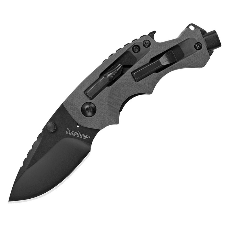 มีดพับ Kershaw Shuffle DIY Multi-Function Folding Knife Black Drop Point Blade, GFN Handles (8720)