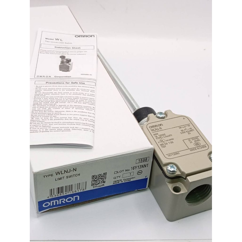 สั่งเลย ลิมิตสวิตช์ (WLNJ-N) แท้ Omron LIMIT SWITCH OMRON WLNJ-N, หางหนู จากไทย