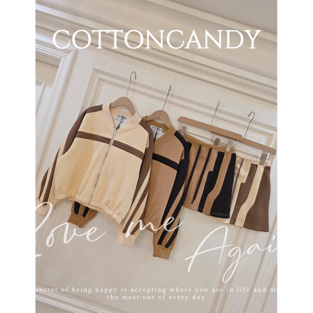 #Cotton Candy🍭เซตสปอร์ตทูโทน**สีใหม่ New Nikie korea set