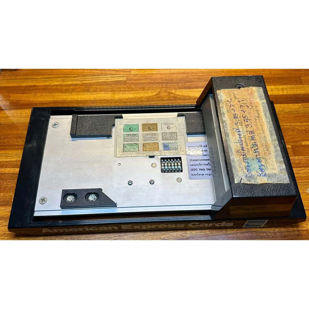 เครื่องรูดบัตร  BARTIZAN  American Express Cards  สมัยยุคปี 2000  มือ 2  สภาพดี  ไว้สะสมตกแต่งร้าน