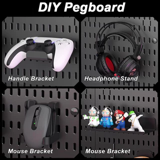 DIY Pegboard ชั้นวางของติดผนัง Kit Hole Board สําหรับ Wall Home Decor แขวนชั้นวางของตกแต่ง