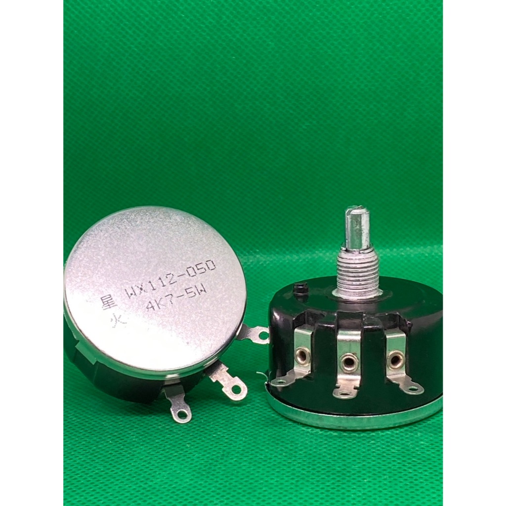 WX112-050 4.7K/1K/5K/10K/50K/100R/500RWX112(050)วอลลุ่ม ตัวต้านทานไวร์วาวด์ปรับค่าได้