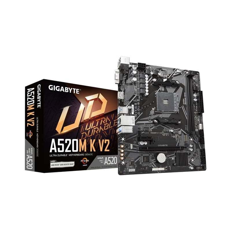 MAINBOARD (AM4) GIGABYTE A520M-K V2 DDR4 (REV. 1.1)