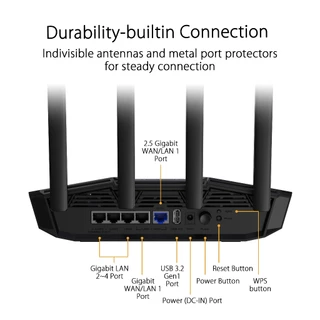 ASUS TUF Gaming BE3600 Dual-Band WiFi 7 Gaming Router - เกมมิ่งเราเตอร์
