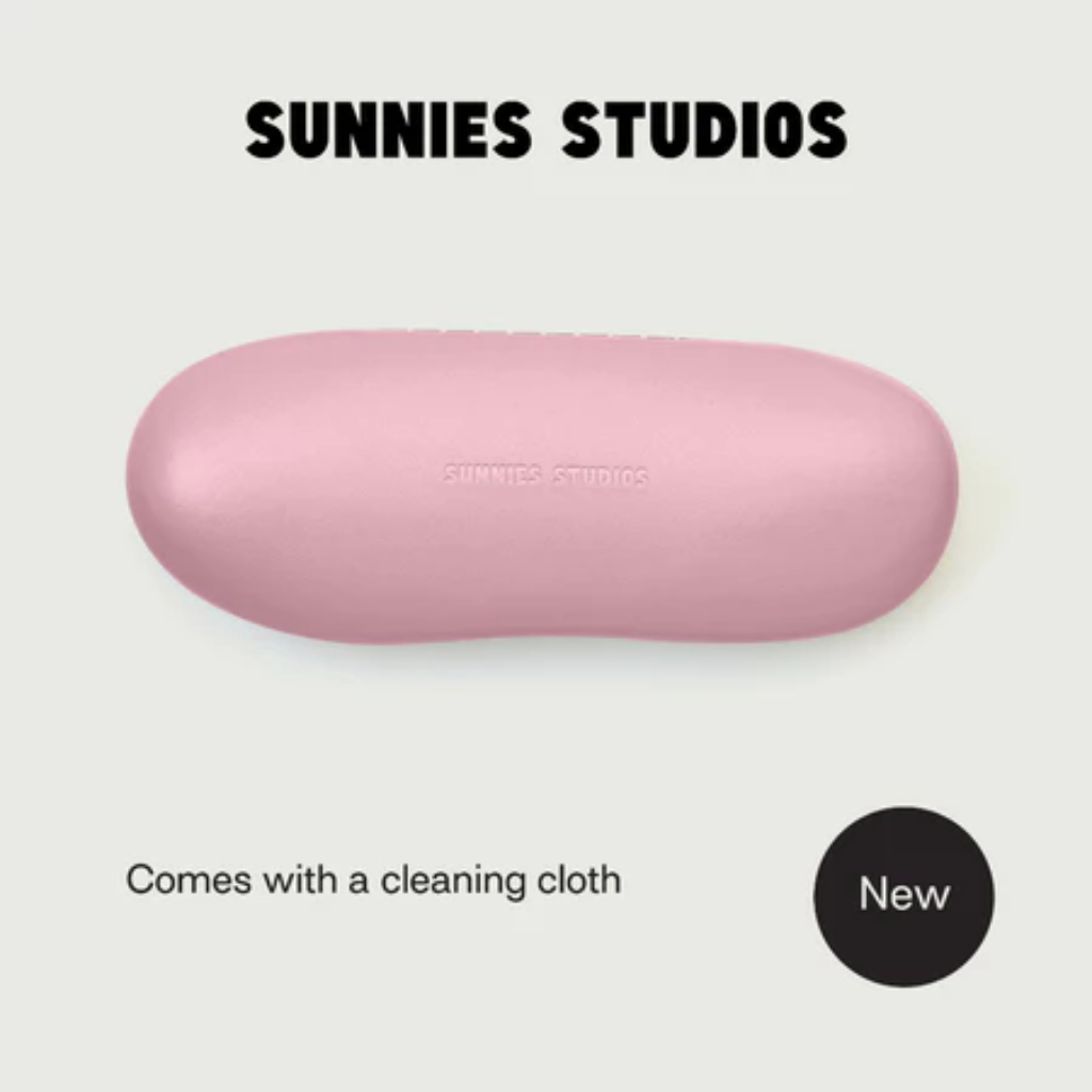 Sunnies Studios Blobject Hard Case สำหรับแว่นสายตา/แว่นกันแดด พร้อมผ้าเช็ดเลนส์