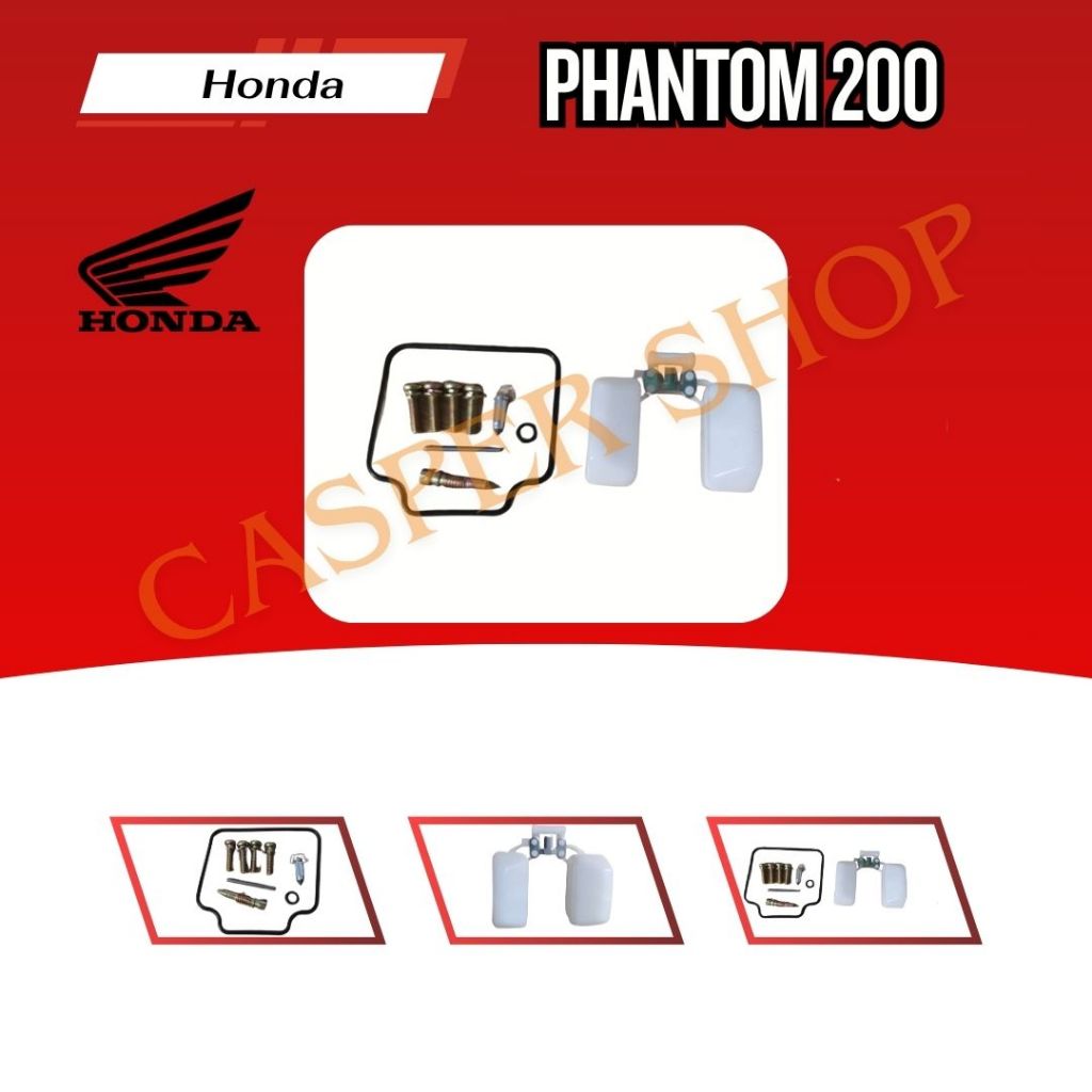 อะไหล่ ชุดซ่อมลูกรอยน้ำมันคาร์บู แฟนท่อม 200 [⚡️พร้อมส่ง⚡️] ชุดซ่อมถ้วยน้ำมัน PHANTOM 200