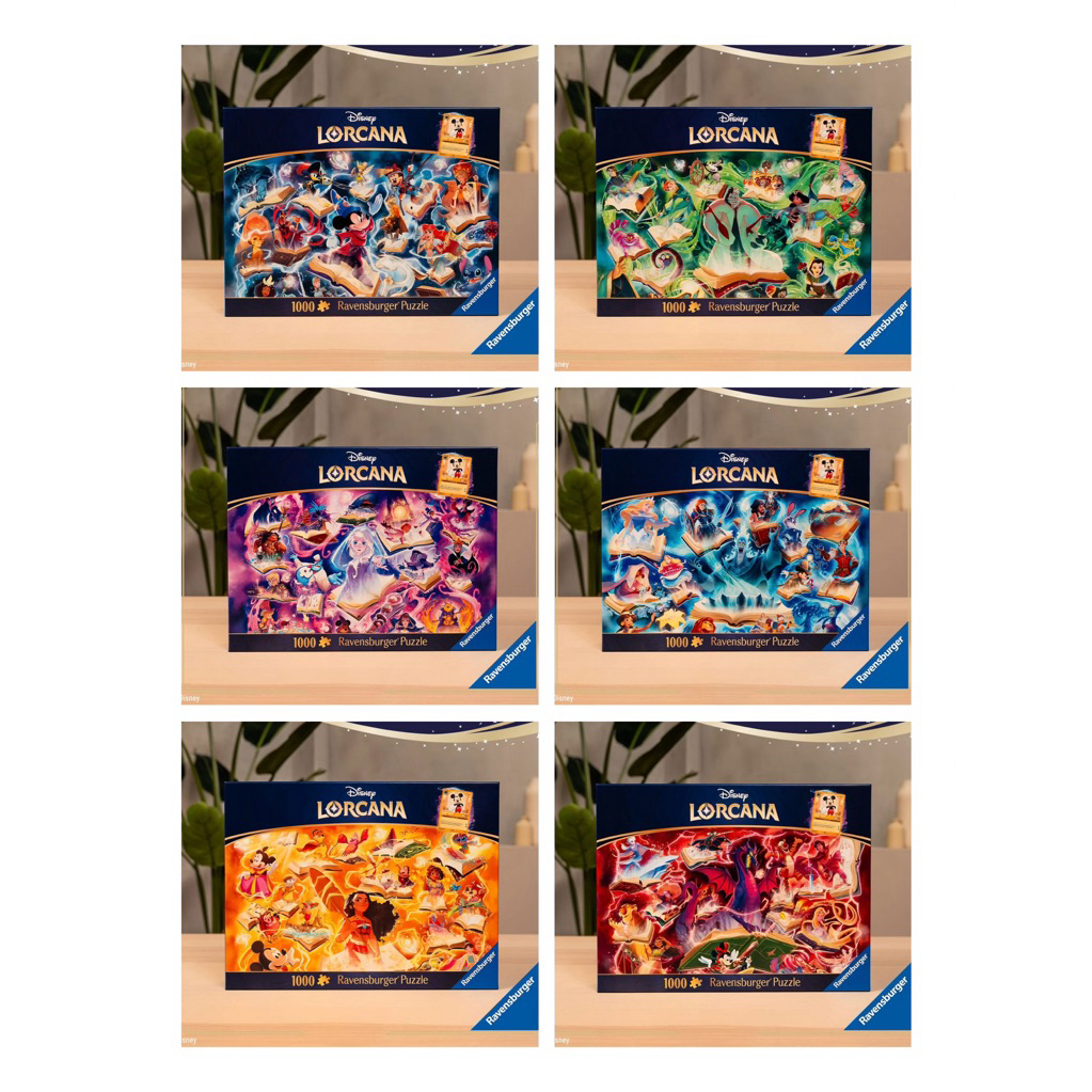 พรีออเดอร์ประมาณ1 สัปดาห์-จิ๊กซอว์  Disney Lorcana Glimmers of the Realm แบรนด์ Ravensburger jigsaw puzzle 1000 ชิ้น