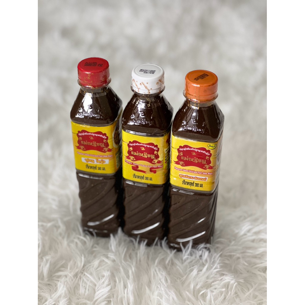 ขายราคาส่งปลาร้าแม่เหรียญใหม่จากโรงงานของแท้100% 3,6,9 ขวด สูตรดั้งเดิม(ฝาขาว),สูตรโหน่ง(ฝาแดง),สูตรอิสานอินเตอร์(ฝาส้ม)