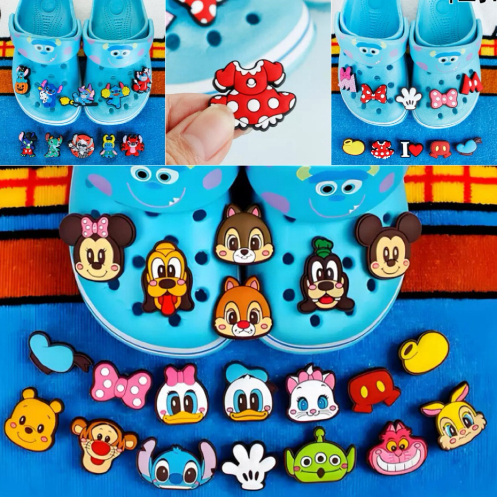 💦พร้อมส่ง💦Jibbitz จิ๊บบิท ที่ติดรองเท้า แบบยาง ตัวติดรองเท้าที่มีรู ทุกยี่ห้อ ลายน่ารักๆมุ้งมิ้ง ถูกมาก (ราคาต่อ 1 ชิ้น)