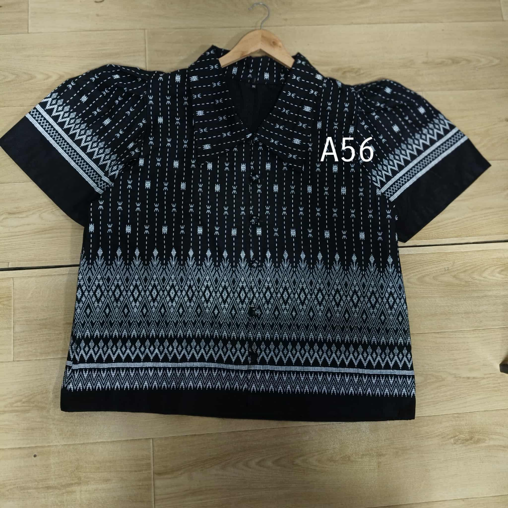 เสื้อผ้าฝ้ายสีดำสวยสาวอวบอ้วนใส่ทำงานดี