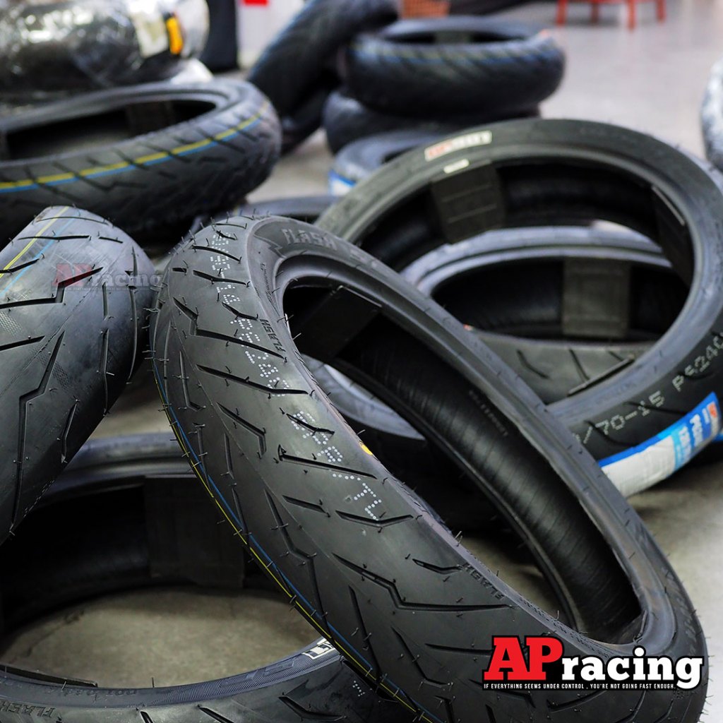 Helios GP901 ป้ายฟ้า 1คู่ ใส่ Lead 110/70-12 ปี26 100/90-10 ปี26 ยาง เฮริออส คิง King Flash ยาง GP 9