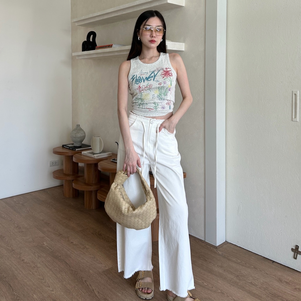 tshop กางเกงยีนส์ Denim ขอบลุ่ย ราคา ถูกที่สุด โปรบีเคเค แกลเลอรีภาพที่ 8