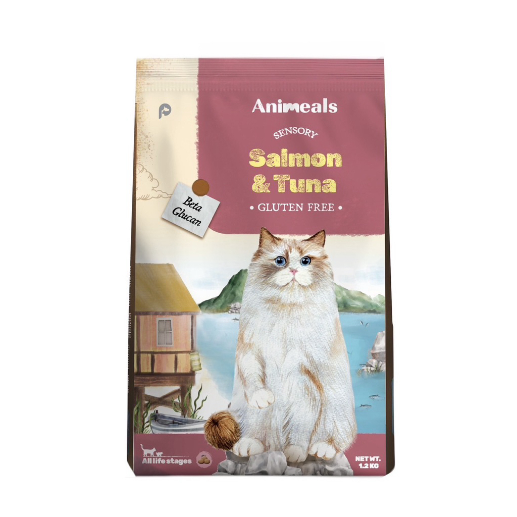 Animeals (แอนิมีลส์) อาหารแมวเพื่อสุขภาพที่ดีของแมวทุกวัย ขนาด 400g. - 1.2 kg.