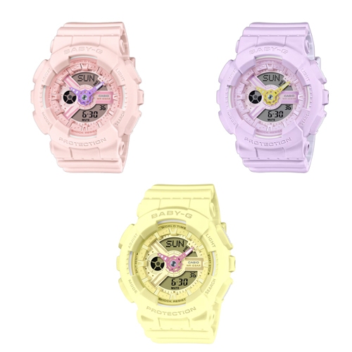 Baby-G นาฬิกาข้อมือผู้หญิง สายเรซิ่น รุ่น BA-110,BA-110AH,BA-110AH-4A,BA-110AH-6A,BA-110AH-9A