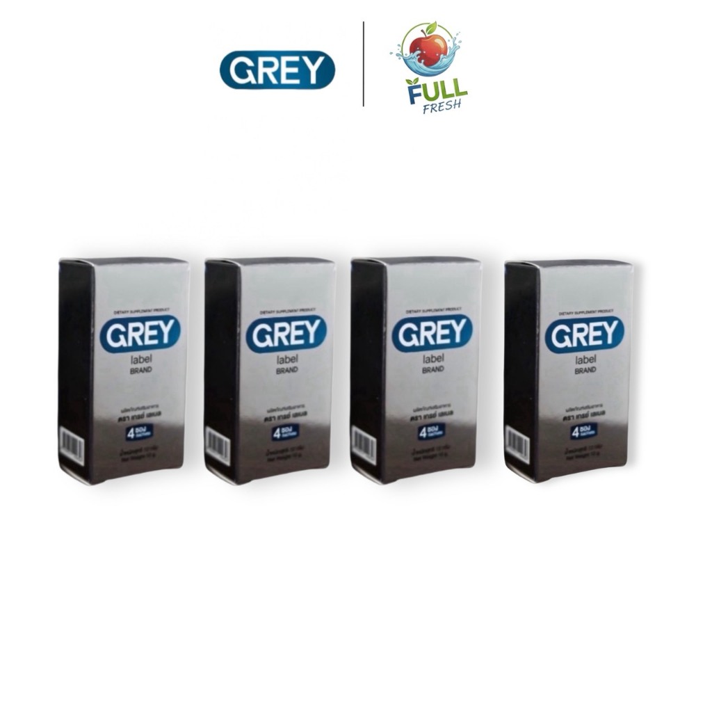 (4 กล่อง) Grey Label Brand เกรย์ เลเบล (4 ซอง) ผลิตภัณฑ์เสริมอาหาร ของพร้อมส่ง แท้ 100%