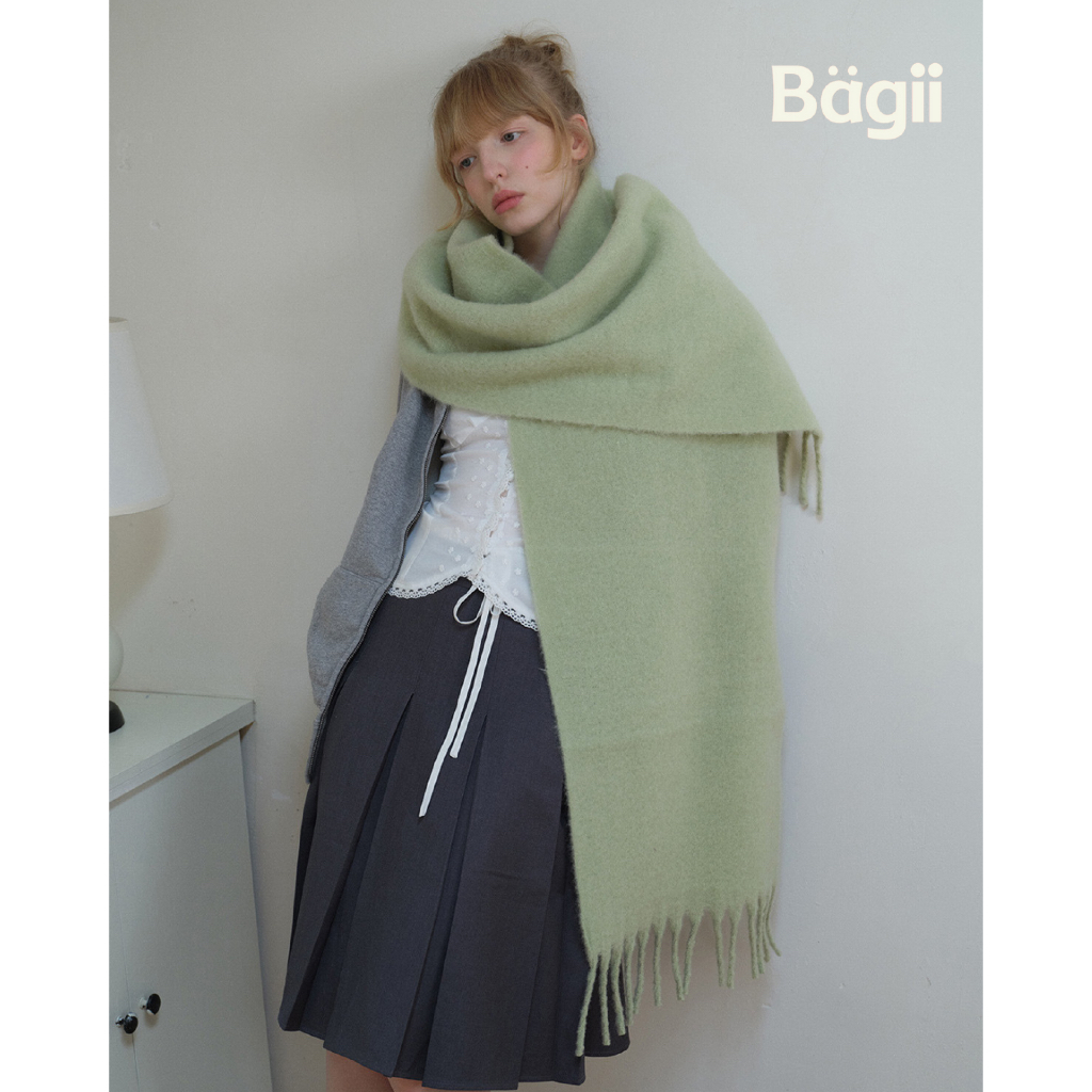 Bagii | Wool｜Colorful scarf | 25% Wool | ผ้าพันคอ ขนสัตว์ ผ้านิ่ม กันหนาว แมชง่าย ใส่สบาย BG1118012